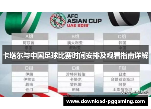 卡塔尔与中国足球比赛时间安排及观看指南详解